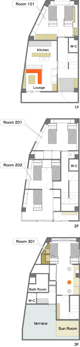 三軒茶屋の家間取り図